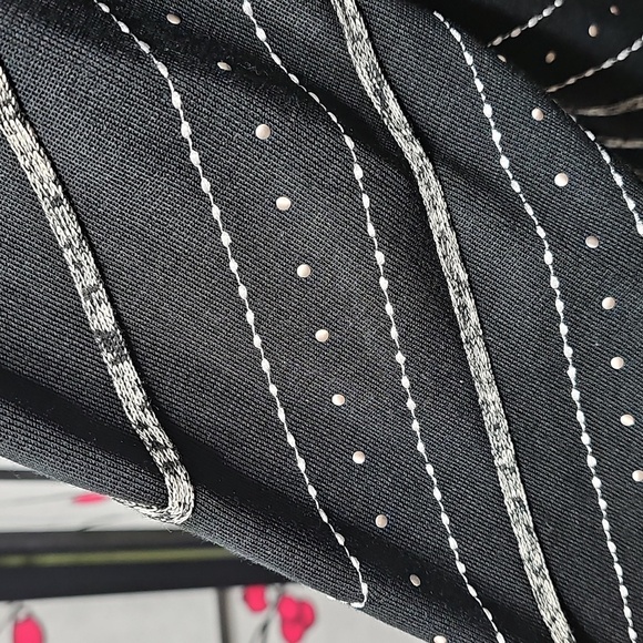 Ming Wang Black and Silver Patterned Jacket Large - Picture 6 of 8